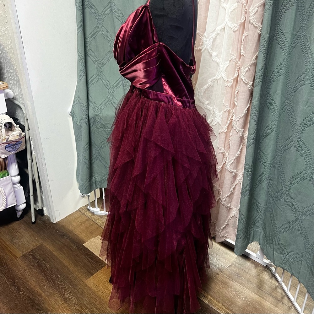 Fashion Nova Burgundy Maxi Dress - Picture 4 of 6